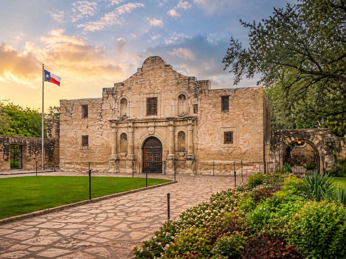 Visitors at a historic site or heritage experience