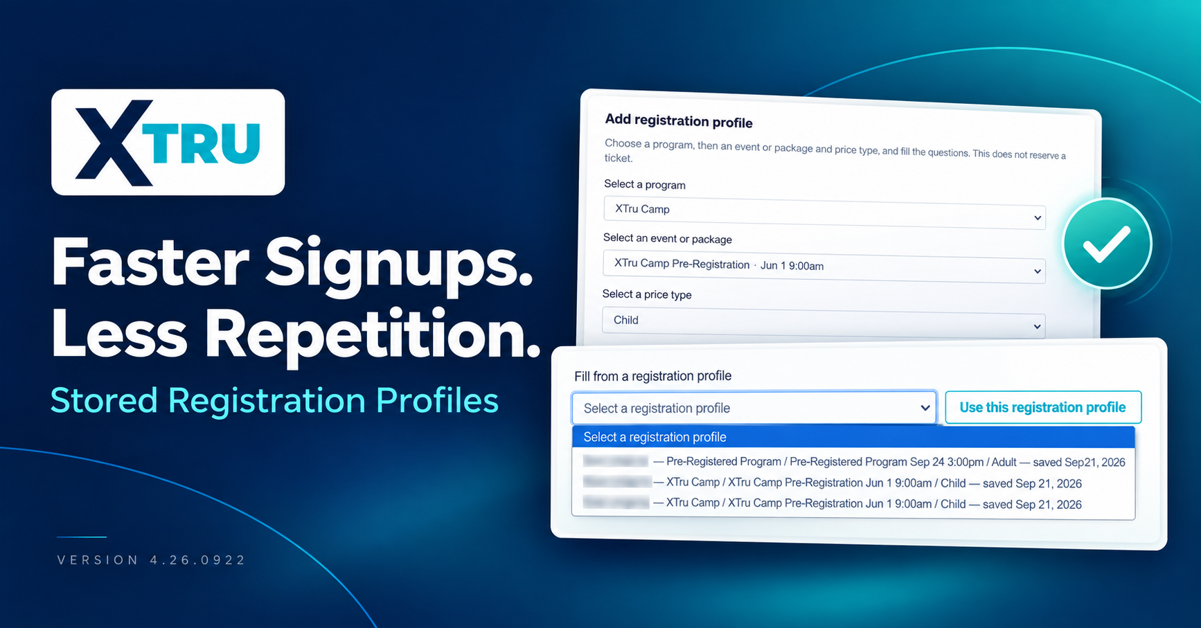 Less Typing, More Exploring: Faster Program Registration with XTru resource thumbnail